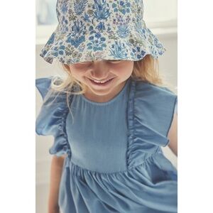 NWT - HutteliHut - Summer Hat - Liberty Fabric, Mayfield